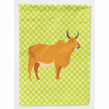 PATIOPLUS Zebu Indicine Cow Green Flag Canvas House PA2863929
